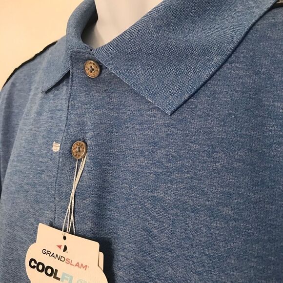 NWT Grand Slam Big & Tall XL/ GT Blue Polo - Picture 10 of 13